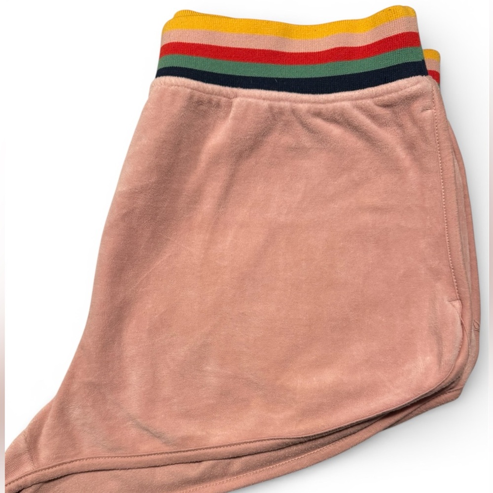 EUC Wild Fable Pink Jogger Shorts with Rainbow Waistband